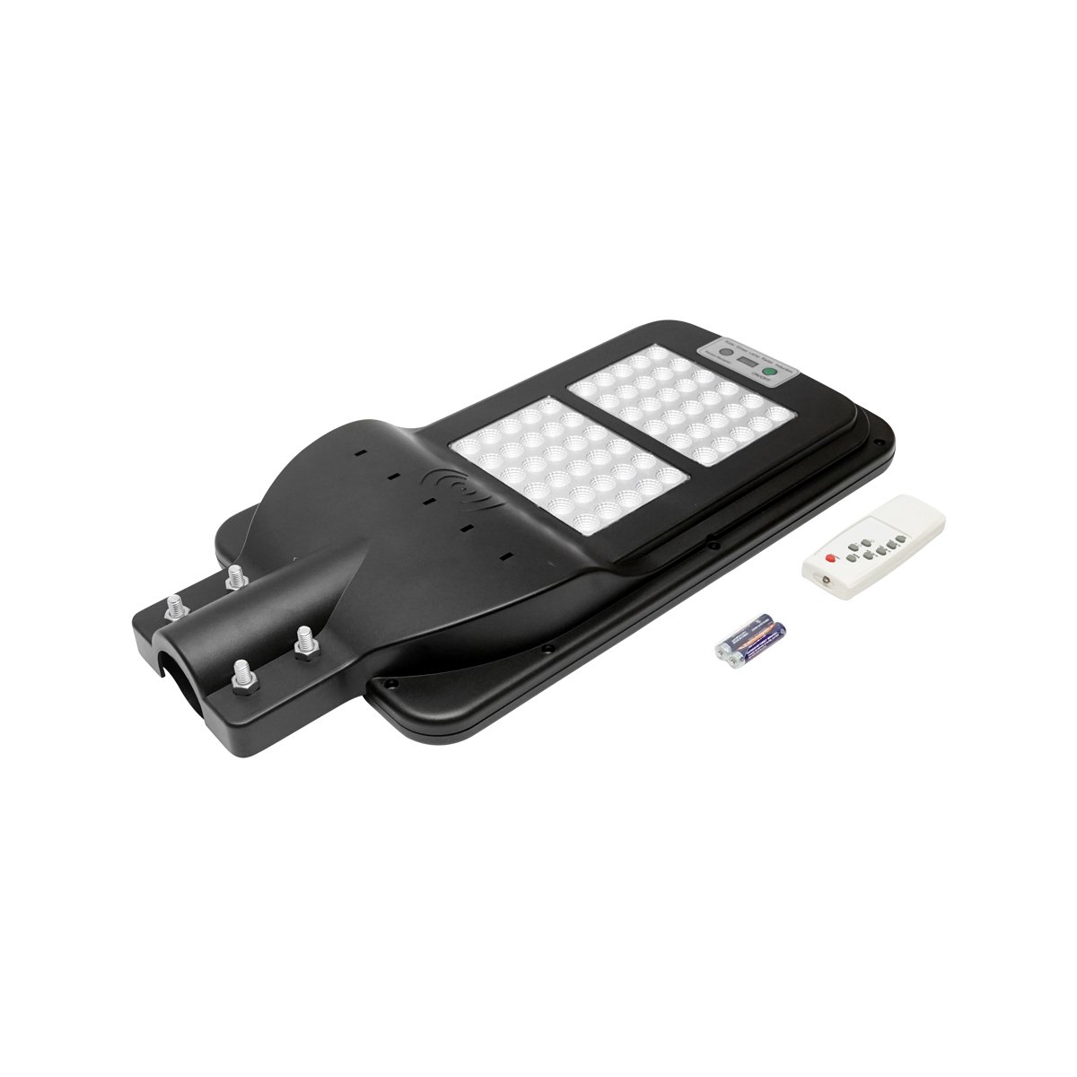Lampa solara LED iluminat stradal 60W, 6500K, IP65 cu panou solar senzor de miscare si prindere pe stalp Breckner Germany